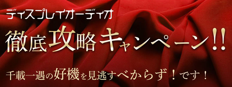 ディスプレイオーディオ徹底攻略キャンペーン！！